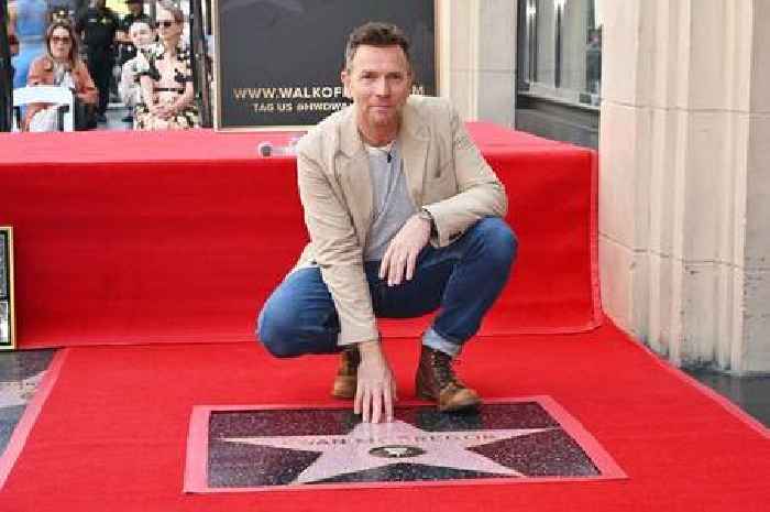 Ewan McGregor honoured with Hollywood Walk of Fame star as he beams alongside adoring family