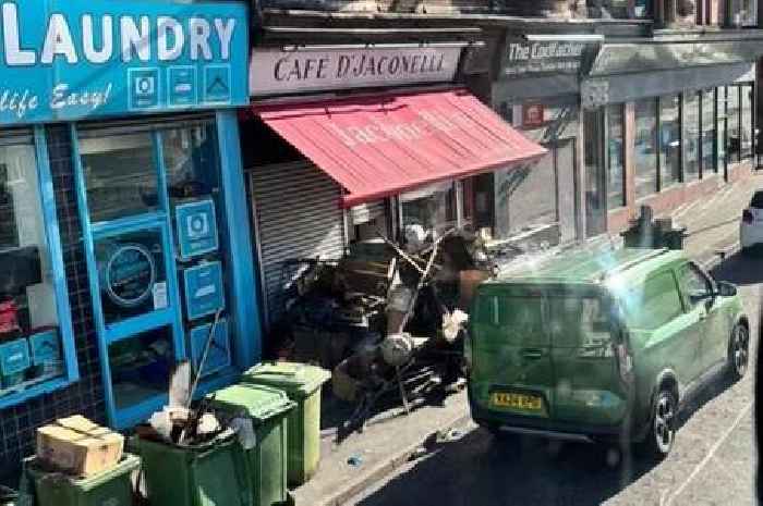 Fire rips through historic 100-year-old Glasgow café as locals left devastated