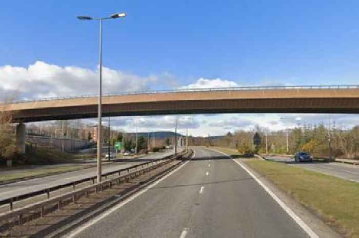 Teenager dies after falling from bridge and being hit by lorry on busy Scots road