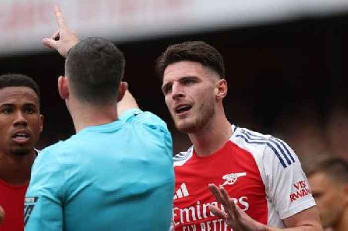 Jorginho’s one-word verdict on Declan Rice Arsenal red card as North London Derby vow made