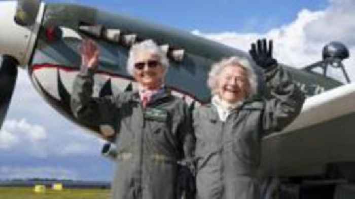 Centenarians mark key birthday with Spitfire rides