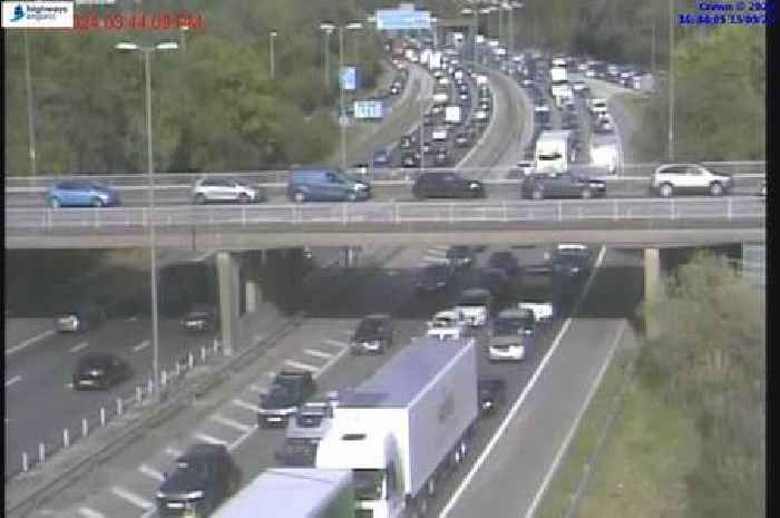 Live: M5 severe delays and congestion after rush hour crash