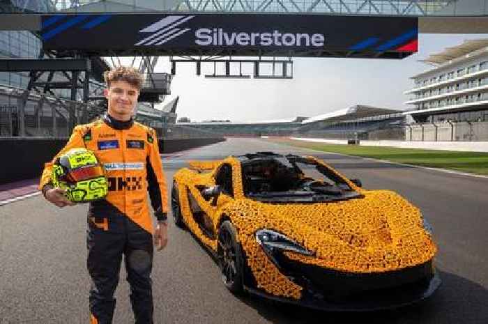 Lando Norris puts Lego brick McLaren P1 to the test