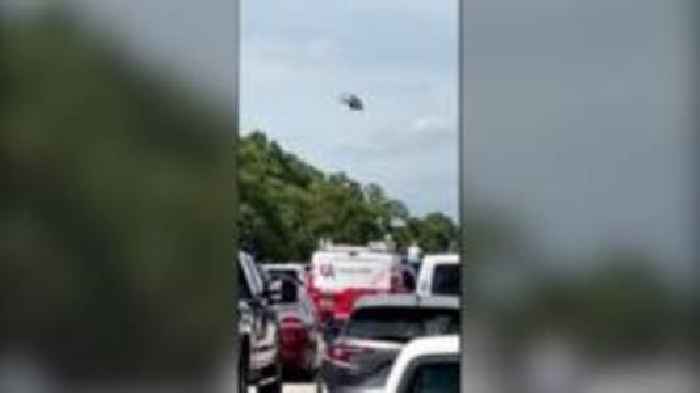 Police surround car near Trump golf course