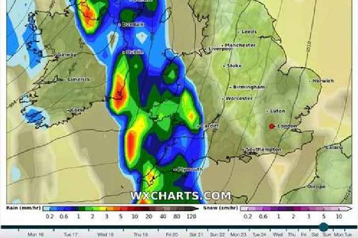 UK weather: Rainstorm to hit Britain later this month with maps showing exact day