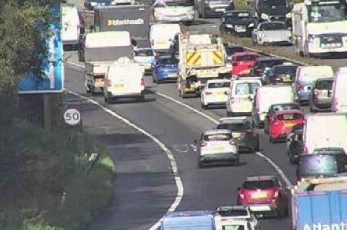 Live updates after three-vehicle crash causes long delays on M4 near Swansea