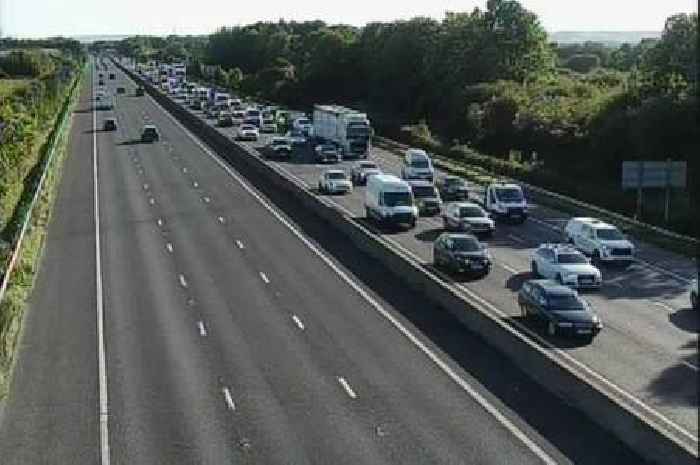 Live: M5 rush hour chaos as crash sparks miles of traffic