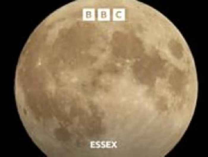 ‘Supermoon’ and partial lunar eclipse seen in Essex