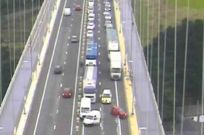 Live: M48 Severn Bridge traffic stopped as crash causes huge queues