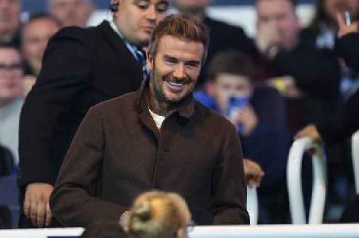 David Beckham can't repeat what he told Tom Brady during Birmingham City v Wrexham