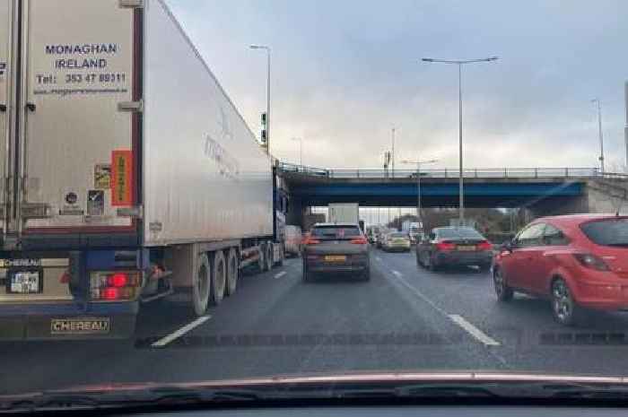 Live A50 updates as crash leaves carriageway 'partially blocked'