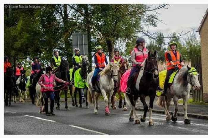 Horse riders take to the roads around Newmains in annual event to raise safety awareness