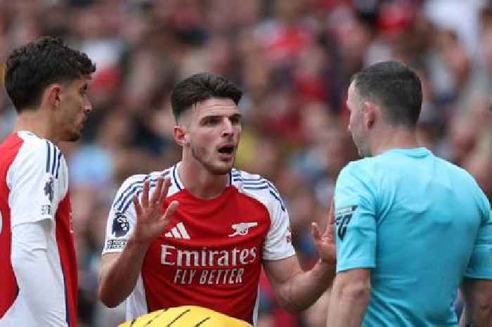 Declan Rice three-word message to Chris Kavanagh after Arsenal red card as new VAR audio released