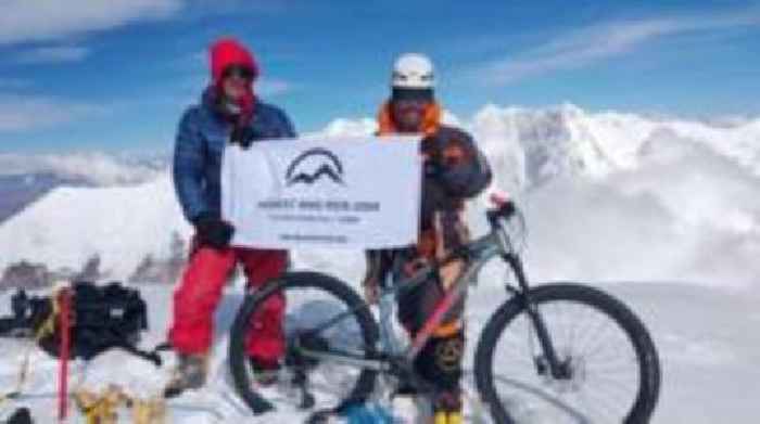 Cyclist completes highest altitude record bid