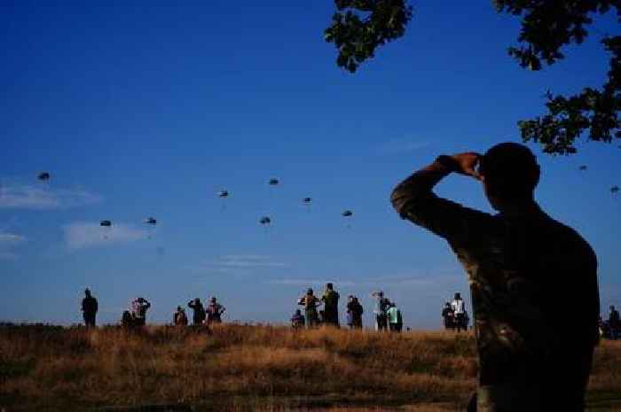 Paratroopers mark 80 years since Battle of Arnhem with daring jump
