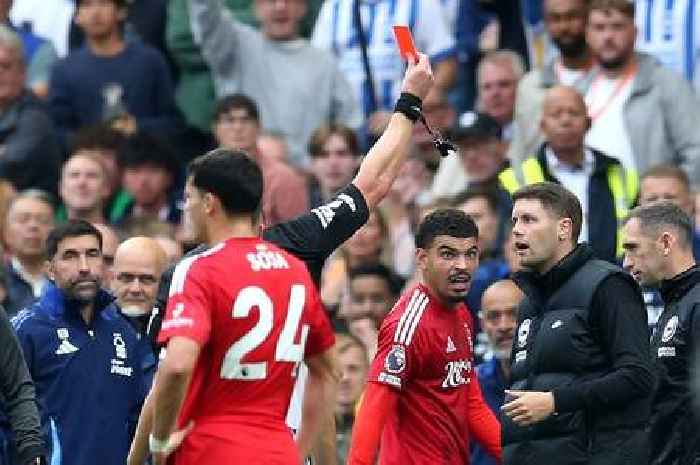 Morgan Gibbs-White to miss Nottingham Forest fixture as three controversial red cards shown