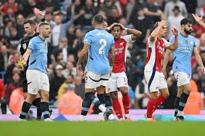 Why Arsenal star Leandro Trossard was sent off vs Man City in controversial red card repeat