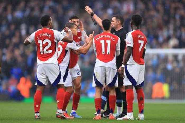 Leandro Trossard Arsenal red card controversy already exposed after Michael Oliver Man City call