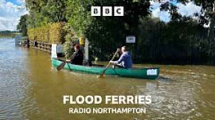 Ferrying through the flood at White Mills Marina