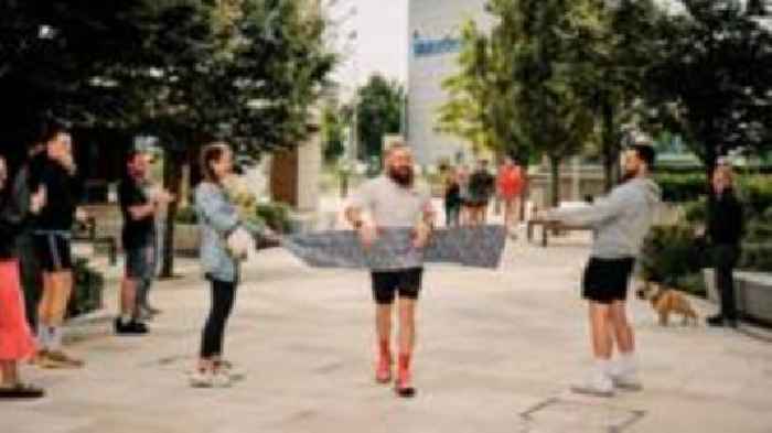 Man completes double Ironman challenge in Jersey