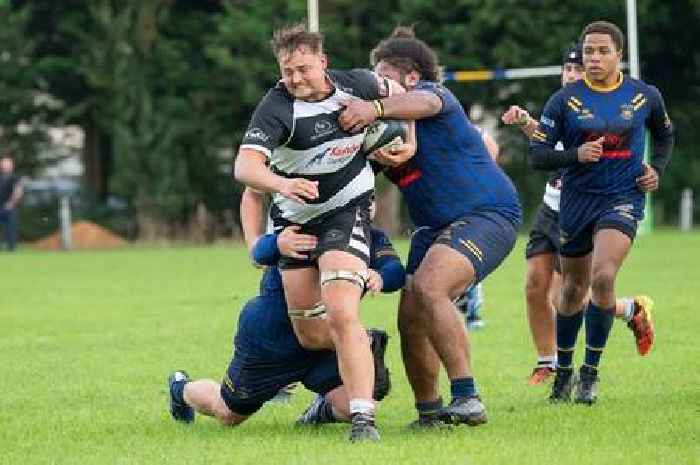 Rugby: Hartpury beaten; Cinderford edge to win; Lydney, Cents, Dursley win derbies; Drybrook, Newent, Pats, Tewkesbury march on; plus women's round-up