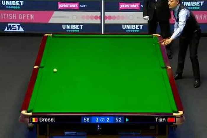 Snooker star left stunned after losing match despite potting 'winning' black at British Open