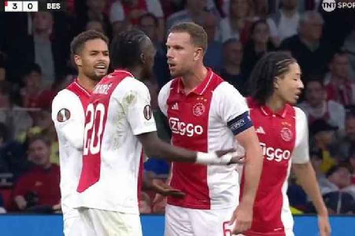 Jordan Henderson 'pulled away' from Ajax team-mate in furious Europa League bust-up