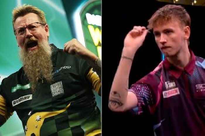 Simon Whitlock's son almost hits two nine-darters in one night – using dad's old arrows