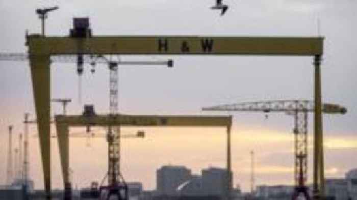 What happens to Belfast's iconic giant cranes as shipyard goes into administration?