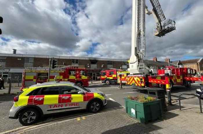 Live updates as fire shuts major Cardiff road