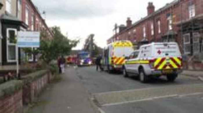 Homes evacuated after fire breaks out on terrace