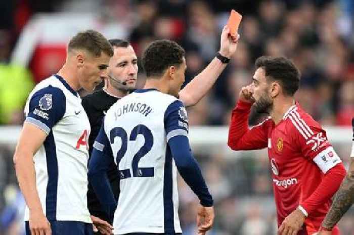 Premier League explain Bruno Fernandes sending off as Man Utd left fuming at red card