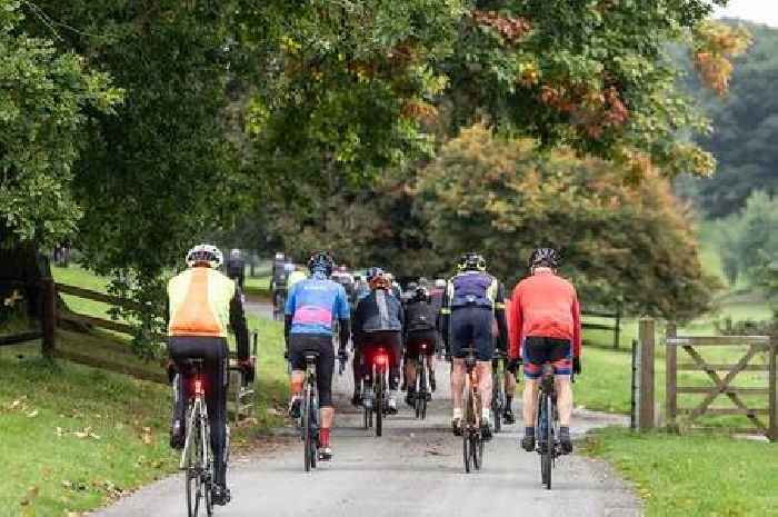 12 photos as Sir Bradley Wiggins arrives in Stoke-on-Trent- and then gets on his bike