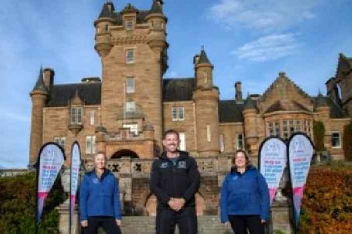 Traitors star kicks off 1200km charity trek starting from Scots castle used in TV show