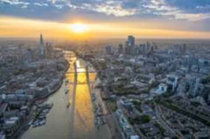 London from the sky: Photos show summer in the city