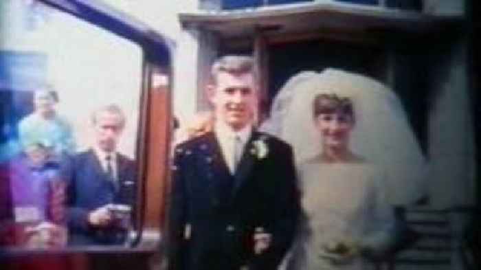 Couple reunited with wedding video 57 years later