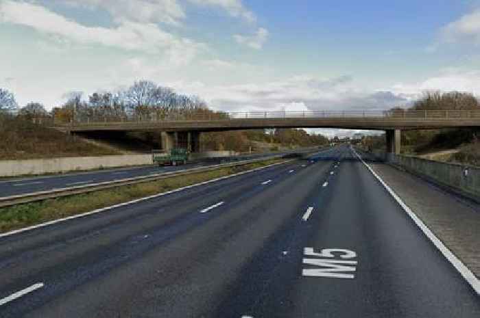 Live: M5 rush hour chaos as crash shuts lane