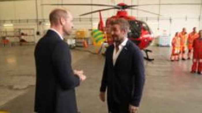 'East End boy' Beckham helps with Prince William fundraiser