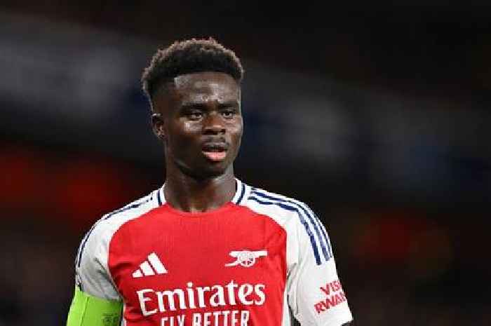 Bukayo Saka sends two-word message after public storm with Arsenal legend