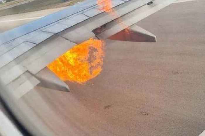 Ryanair passengers evacuated on emergency slides as plane catches fire on runway