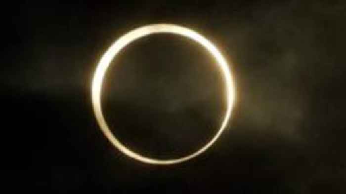 Watch: ‘Ring of fire’ eclipse shines over South America