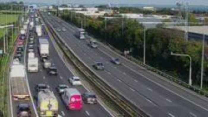 'Serious crash' sparks long tailbacks on motorway