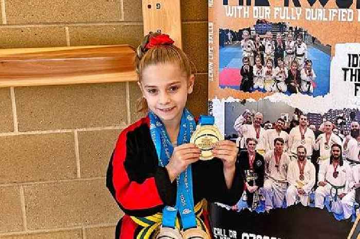 Somerset girl, 8, crowned Scottish Taekwondo champion