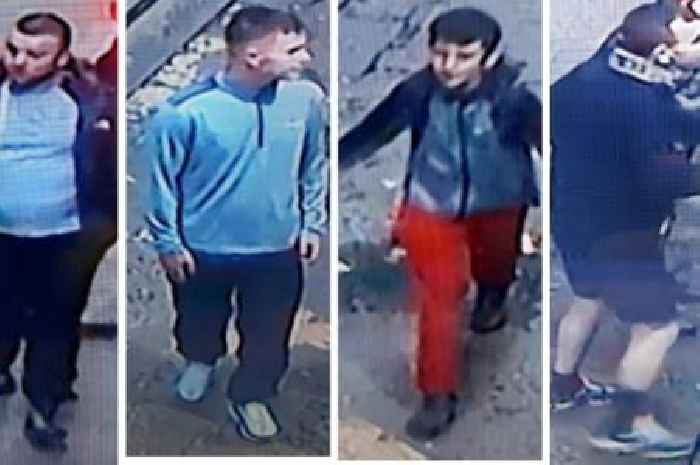 Police release CCTV images of several men following robbery and assault