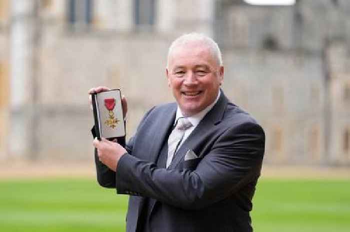 Rangers legend Ally McCoist admits OBE was the 'highlight' of his career