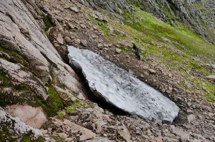 Snow patch on Scots mountain dubbed 'climate change barometer' melts four years in a row