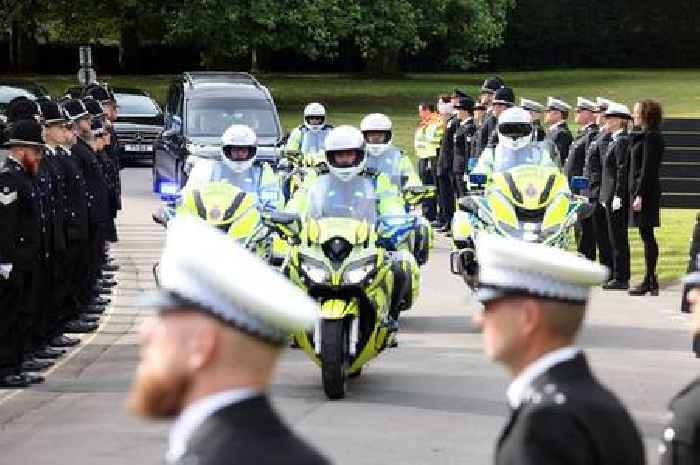 Police line streets as mark of respect for colleague who devoted thousands of hours to keep people safe