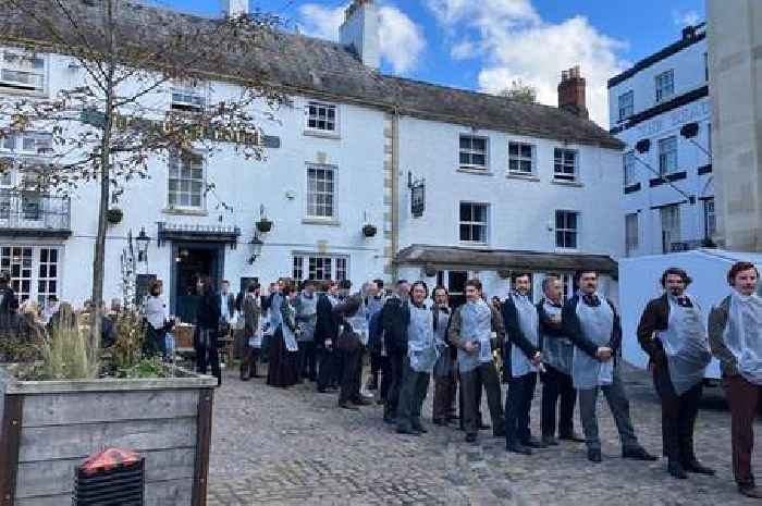 Young Sherlock TV crew descends on Welsh town as Colin Firth series takes over pub