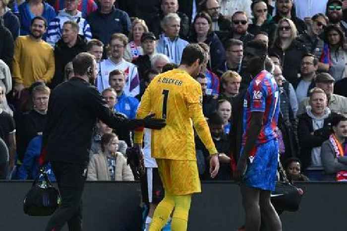 Alisson injury update could see the Liverpool star 'out for a long while' after Palace knock