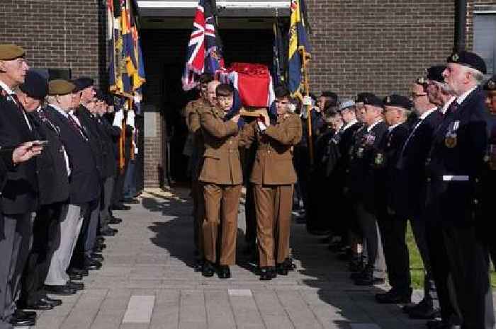 D-Day hero who helped liberate concentration camp honoured in emotional funeral